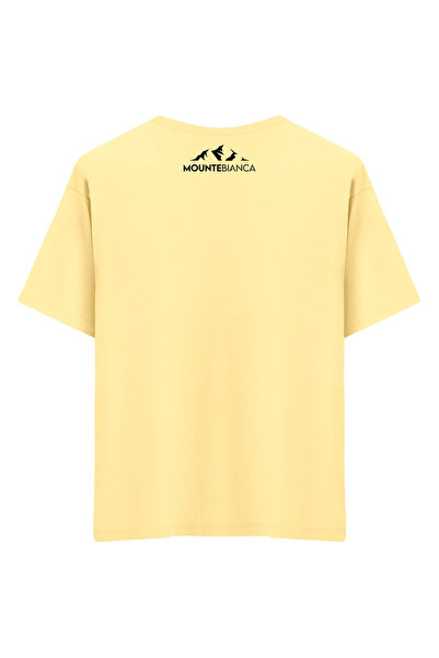 Mounte Bianca Unisex bela - Oversize kroj T-shirt