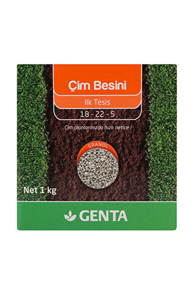 Genta Prestige Gölge Alan Çim Tohumu - Genta İlk Tesis Çim Gübresi 1 Kg - 40 m2 alan içindir