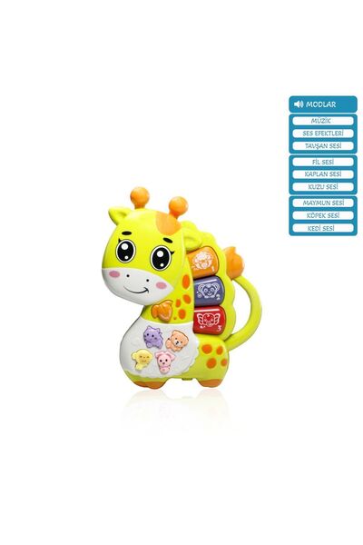 Nilly Toys Işıklı ve Müzikli Zürafa Bebek Piyanosu