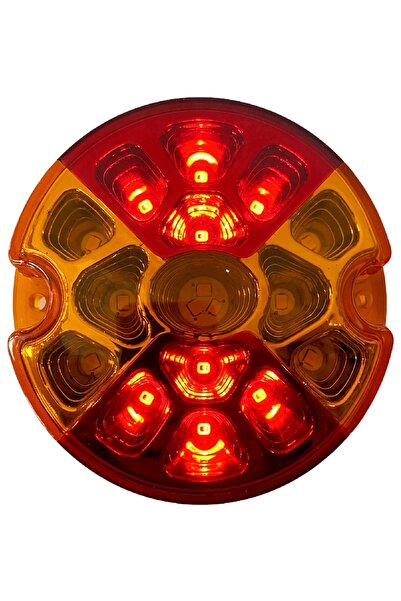 SEDEF LED SHOP 3 Fonksiyonlu Stop Lamba Su Geçirmez 12-24 Volt Uyumlu 1 Adet 9.2 Cm