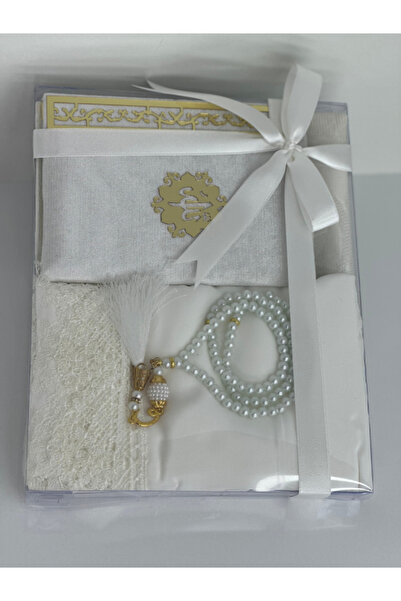 Berloti Çeyizlik, Hediyelik, 4'lü Gelin Bohçası Seti, Iğne Oyalı Namaz Örtüsü...