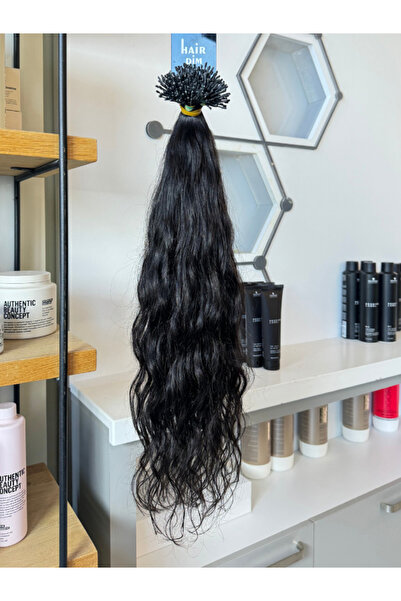 Hairpim Wavy  (0.6 Gr)  Doğal Kestane 70 cm 50 Adet Yeni Nesil Saç Kaynak