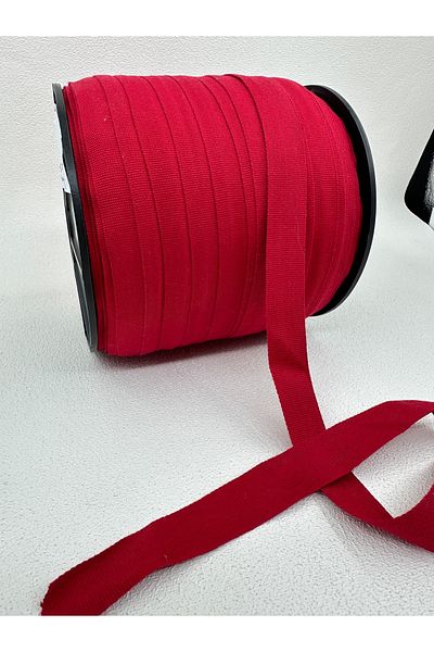 paşateks since 1995 şekil 5 Meters Red Cotton Grosgrain Ribbon - 2 cm