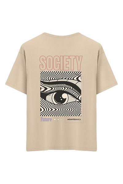 Mounte Bianca Unisex Socio - Tricou supradimensionat