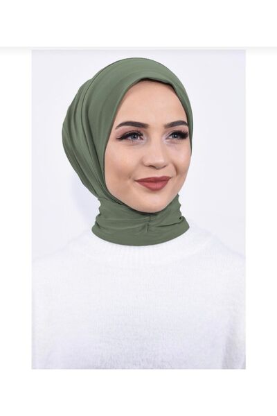 Ayselcehobi Μπλούζα μαγιό Hijab με ασορτί κουμπωτό καπέλο Hijab