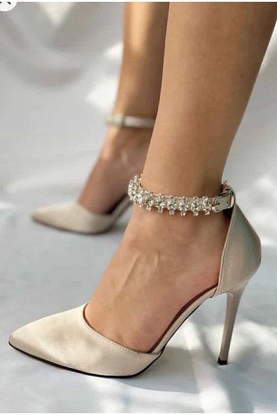 meefshoes Lucca Ankle Stoned Heeled Shoes