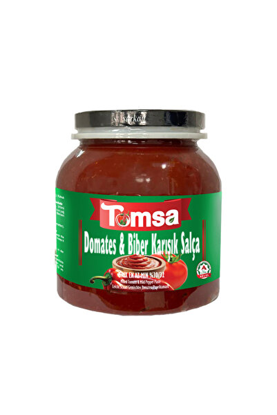 Tomart Tomsa Ev Tipi G.antep Kaynatma Usulü Karışık Salça Cam*pet 1500 gr