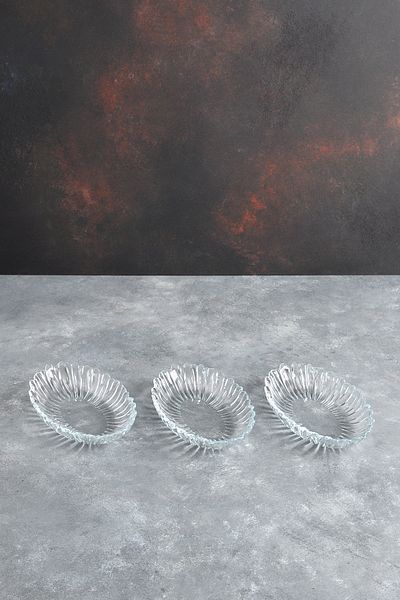 Paşabahçe PAŞABAHÇE AURORA OVAL PLATE MINI 3-PACK