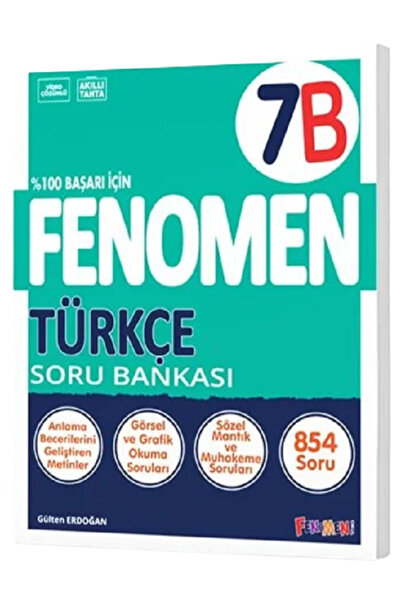 Açı Yayınları 7.Sınıf Fenomen 7B TÜRKÇE Soru Bankası / 854 Soru / Yeni Nesil ...