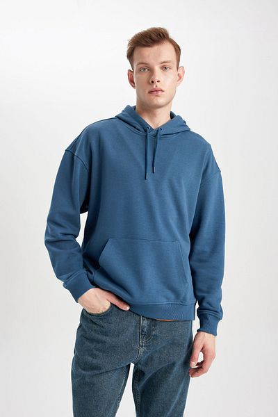 DeFacto Oversize Wide Fit kapucnis pulóver B7849axns