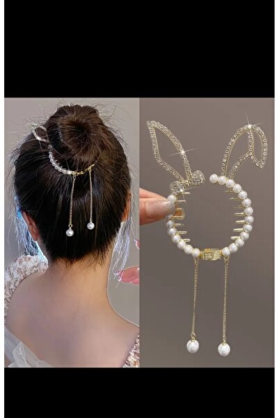 EMKSHOP Χρυσό μέταλλο - Νέο στυλ κρεμαστό κρύσταλλο πέτρινο γυναικείο καρφίτσα μαλλιών