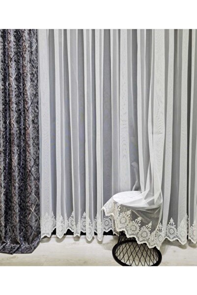 ISSA PERDE Taç Issa Perde Grek Tül Etek Sık Pile1/3