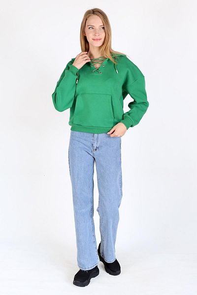 Rays 9145m Green Sweat - Collar Eyelet Detail