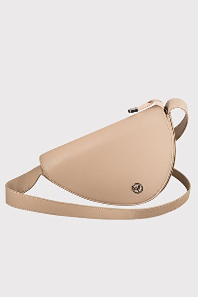 Garbalia Beige Women's Shoulder Bag - Doha, Adjustable Strap, Large Inner Compartment, Magnet Cover