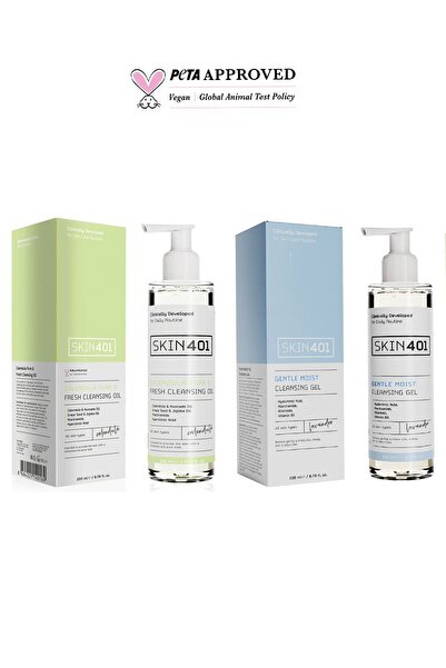 Skin401 Çift Aşamalı Yüz Temizleme Rutini (Tüm Cilt Tipleri)