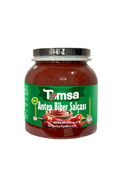 Tomart Tomsa Ev Tipi G.antep Kaynatma Usulü Acı Biber Salçası Cam*pet 1500 gr