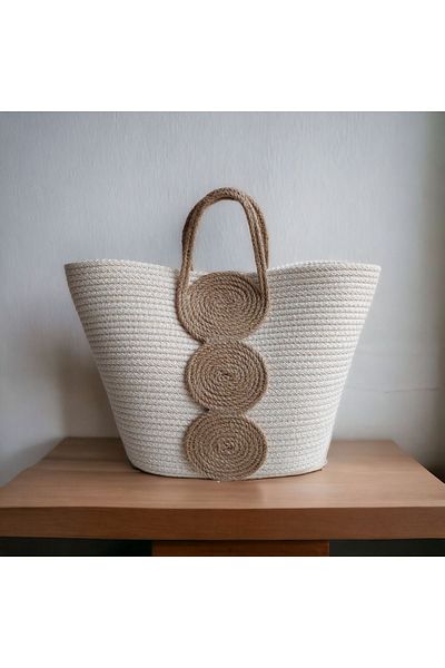 HandmadeSNM Bohemian Straw Handbag - 100% Handmade