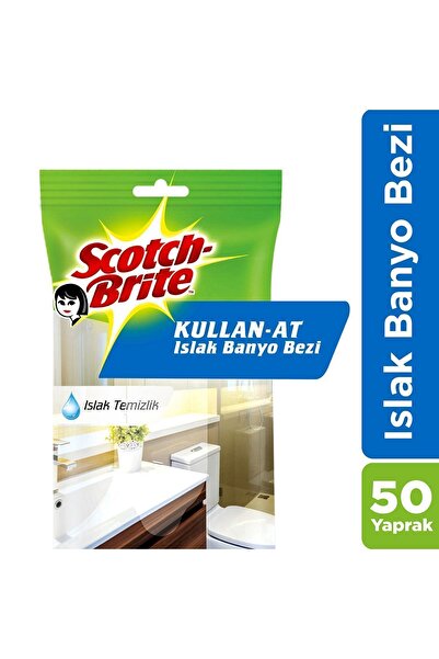 Scotch Brite Kullan-at Islak Banyo Bezi - 50 Yaprak