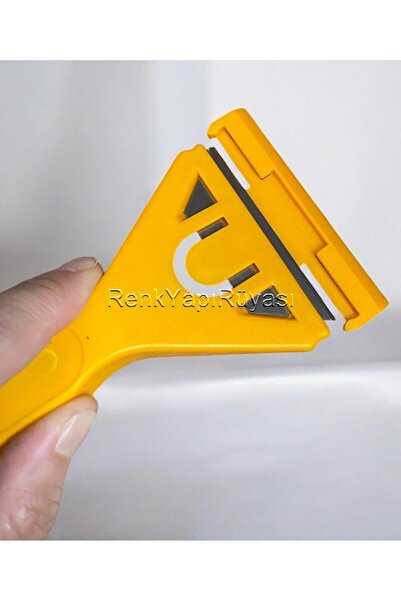RENK YAPI RÜYASI Mermer Ocak Leke Kazıyıcı Sökucusu Jıletlı Plastık Saplı Hız...