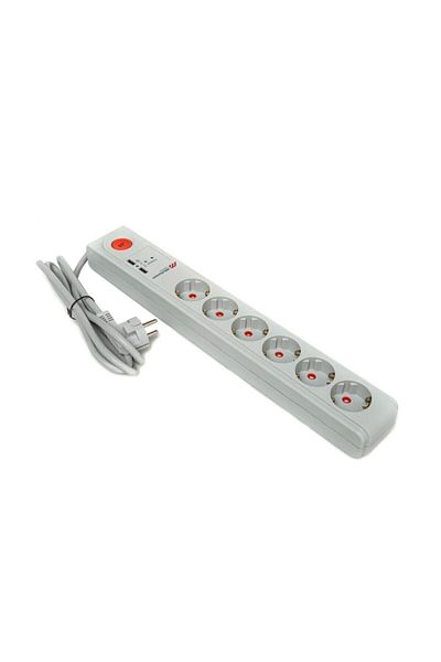 Mutlusan Child-Proof Portable Multiple Group Socket Ri-tech 6-Plus Shock-Proof Switched Group Socket