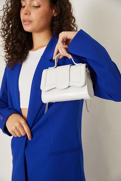 ALTUDA Geantă Crossbody Mini City Cover de damă, albă