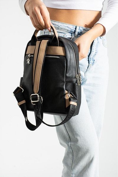ImPolo Rucsac de damă cu imprimeu Asian Black kumgofraj Dimensiune 27x32