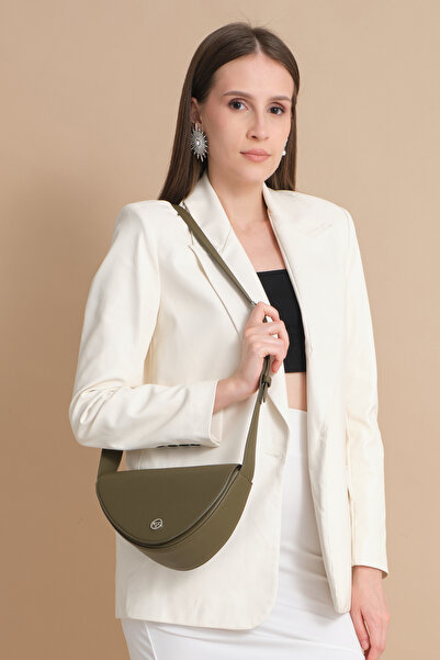 Garbalia Doha Khaki Green Shoulder Bag - Adjustable Strap, Large Inner Compartment, Magnet Cover