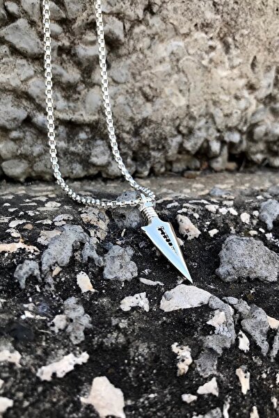 Genel Markalar Triagle Ok Ucu Erkek Siyah Kolye