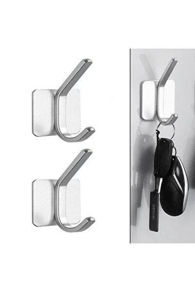 Microcase Yapışkanlı Metal Banyo Mutfak Eşya Havlu Vb. Ürün Askılığı-al4618 2...