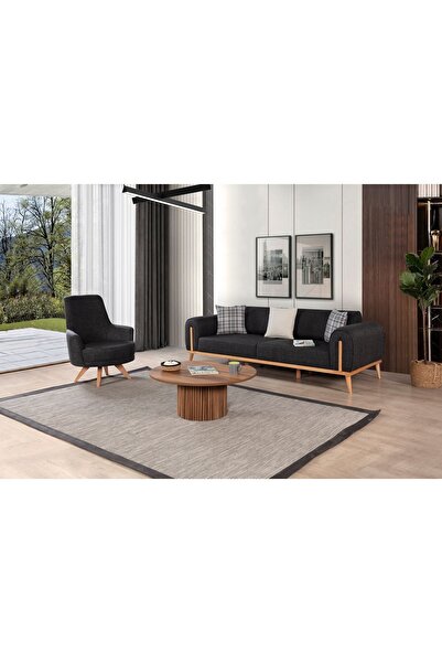 Ak sofa Leon Koltuk Takımı Antrasit 3 3 1 1
