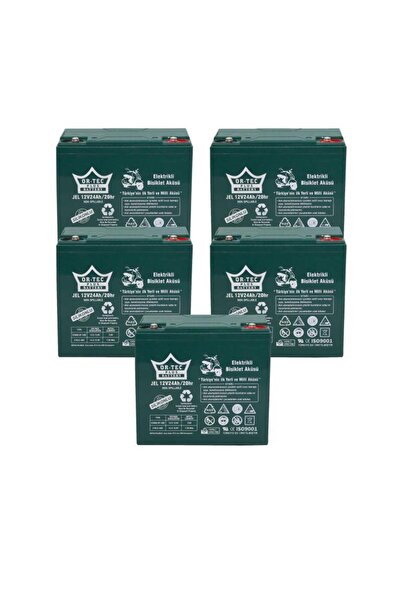 Genel Markalar 12v 24 Ah Elektrikli Motosiklet Aküsü 5'li Set 2025 Üretim