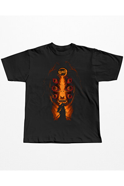 SHINOBIX تي شيرت شيطان القاتل كوكوشيبو كبير الحجم