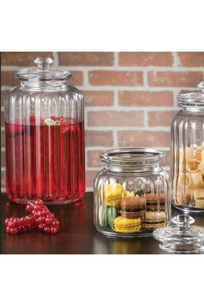 Paşabahçe 6-Piece 96394 Viva Vacuum Glass Jar Set