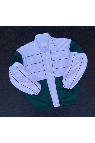 ozcelf Logo Printed Parachute Fabric Jacket