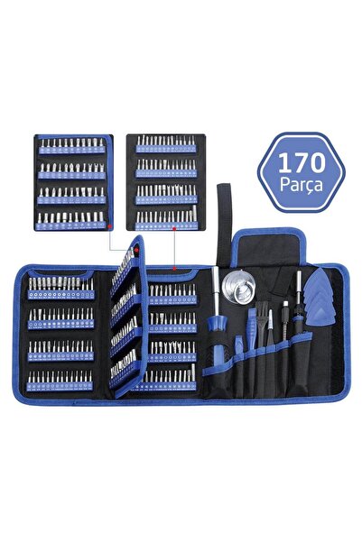 Genel Markalar Uf-tools Ks-800170 Hassas 170 Parça Bits Uçlu Tornavida Seti