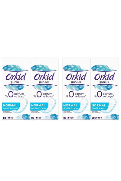 Orkid حماية يومية أساسية - عبوة من 80 قطعة