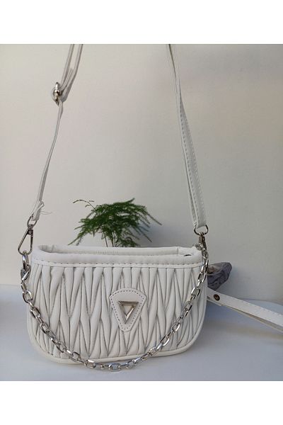 MK butik GEANT DE UMAR DE DAMA CU LANT SI CUREA AJUSTABILĂ DIN PIELE