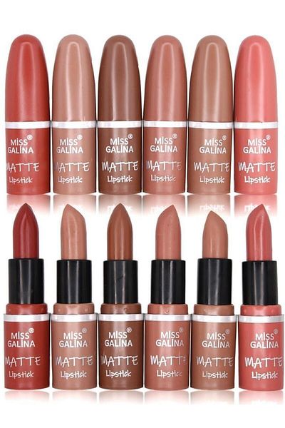 Makeuptime Miss Galina Matte 6-Piece Lipstick Set A Series