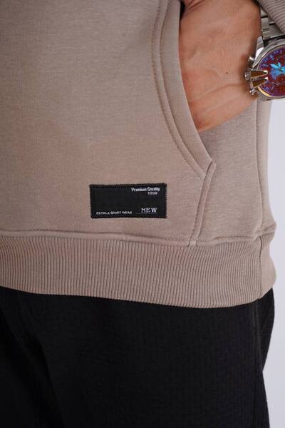 Est Estola VİZYON  Erkek Kanguru Cepli Kapüşonlu 3.  İplik Şardonlu  Sweatshirt