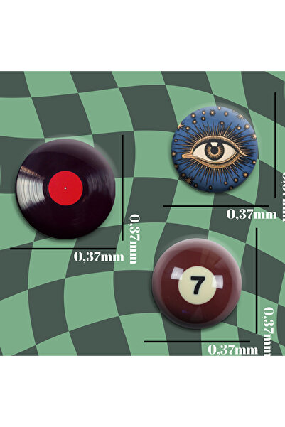 Nurmurs y2k rozet seti üçlü set