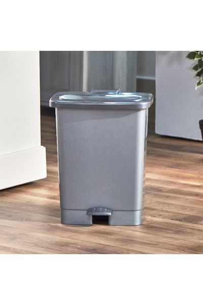 Cosmoplast سلة المهملات نولان بدواسة - 17 لتر