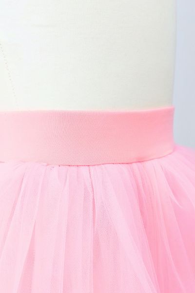LULLY KİDS Fusta tutu cu pompon pentru fete / Fusta din tul cu pompon