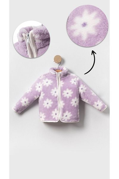 aden kids Keep Warm, Style Cat!Girl's Welsoft Plush Cardigan