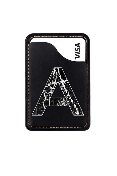 omix X300 X400 X500 X600 X700 X5 X6 X7 X3 X6 X7 Leather Card Holder Case Letter a Marble