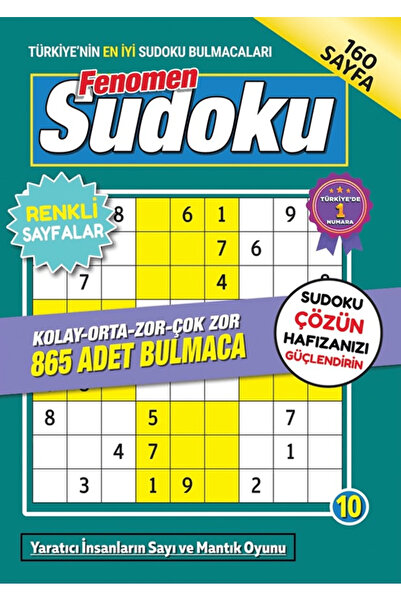 Genel Markalar Fenomen Sudoku 10 / Kolektif / Maxi Yayıncılık / 9786256138001