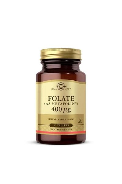 Solgar Folate 400 mg 50 Tablets