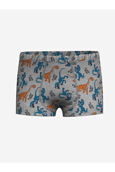 LC Waikiki Lcw Kids Gri Baskılı Erkek Çocuk Boxer 3'lü