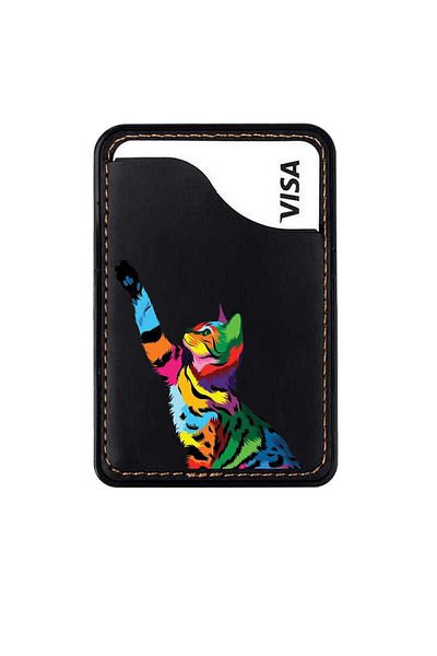 omix X300 X400 X500 X600 X700 X5 X6 X7 X3 X6 X7 Leather Card Holder Case Color Cat