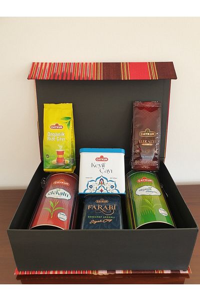 Çaykur Gift Tea Box with Keşan Fabric