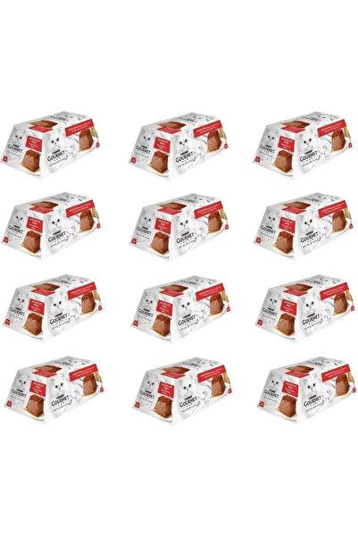 Gourmet Revelations Sığır Etli Kedi Yaş Maması 2 x 57 Gr* 12 Adet